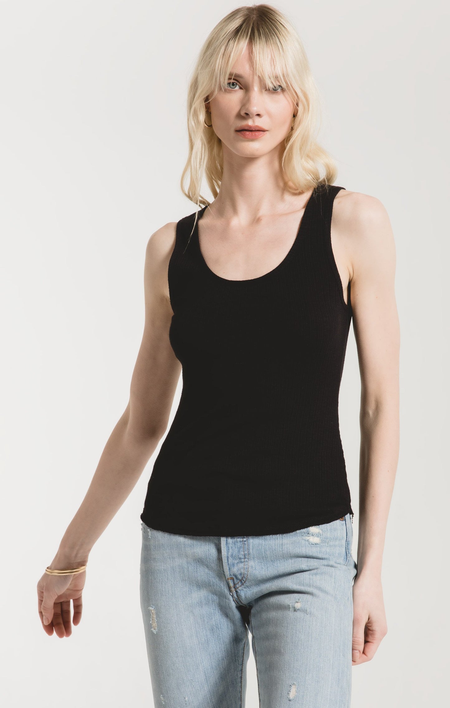 The Textured Rib Fitted Tank