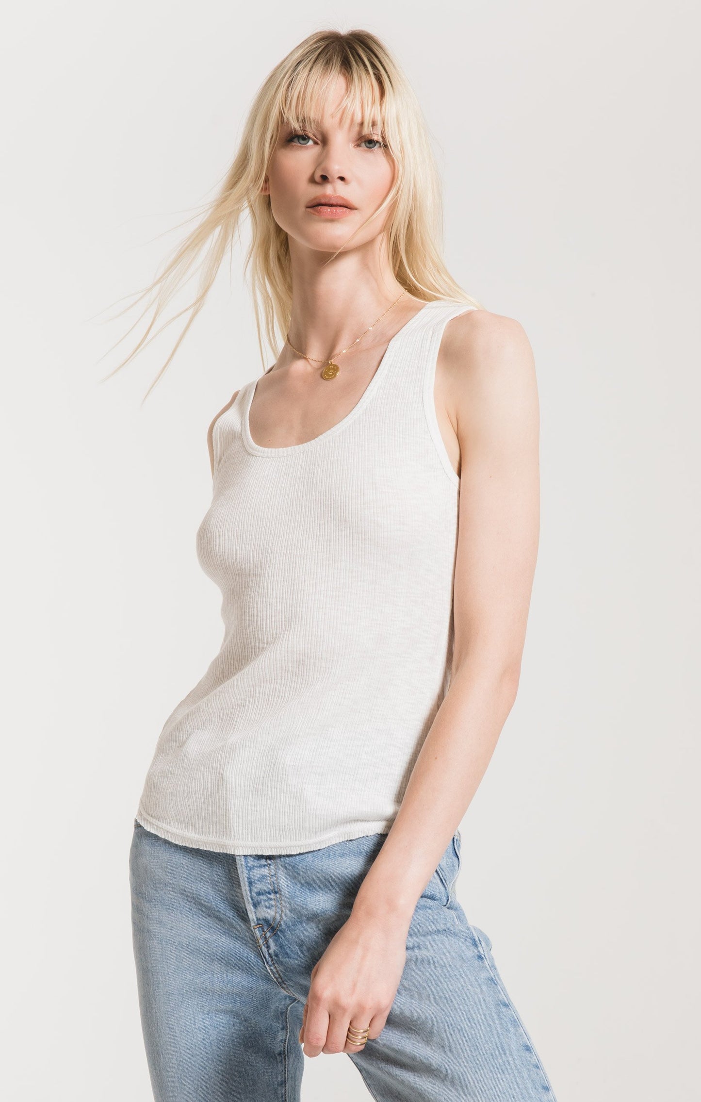 The Textured Rib Fitted Tank