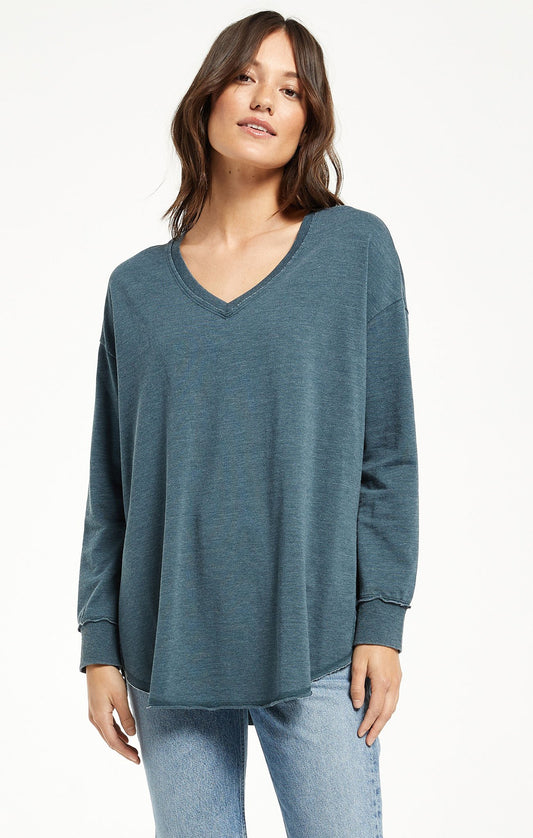 V-Neck Weekender - Deep Emerald