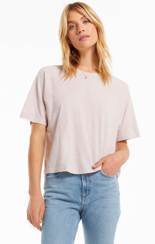 Aubrey Slub Tee - Lavender Haze