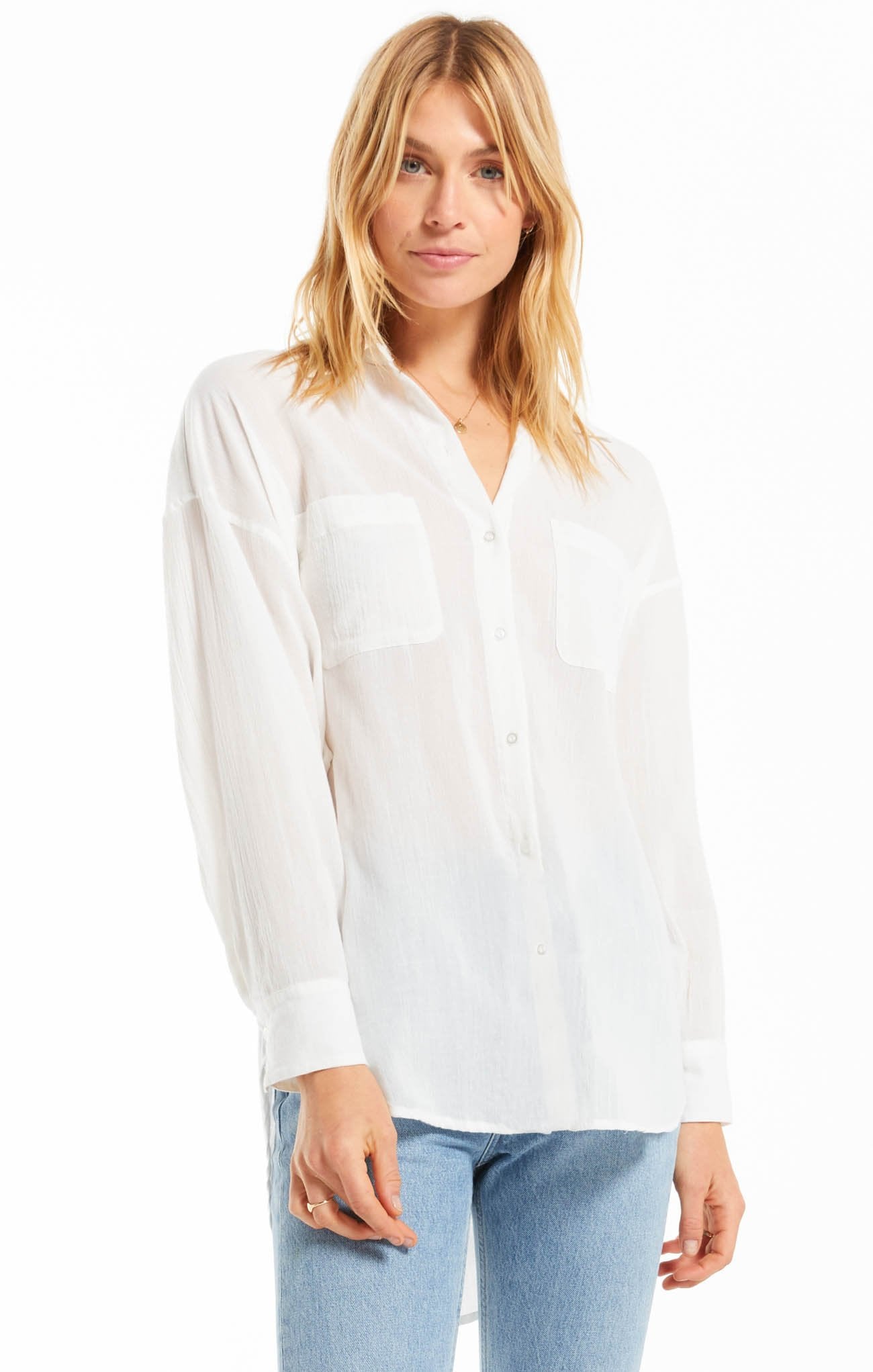 FINAL SALE-Lalo Button Up Top