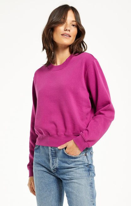 Classic Crew Sweatshirt - Jewel Pink