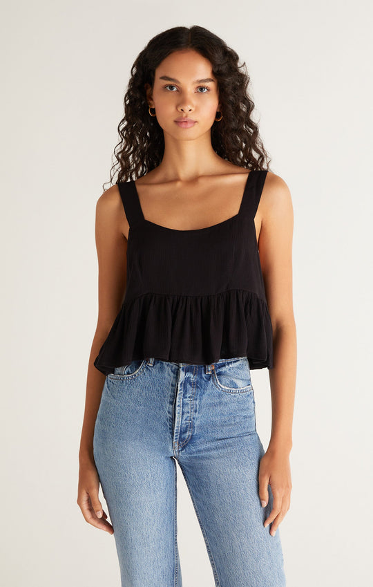 Rio Crop Tank - Black