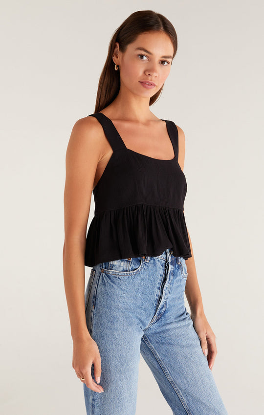 Rio Crop Tank - Black