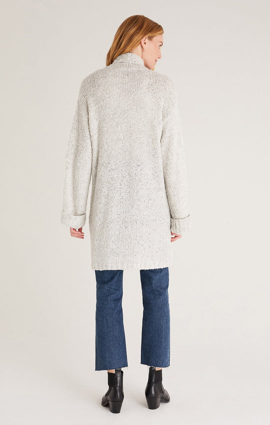 Helen Oversized Cardigan - Heather Grey