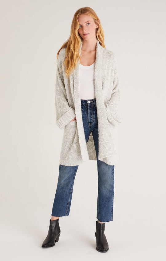 Helen Oversized Cardigan - Heather Grey