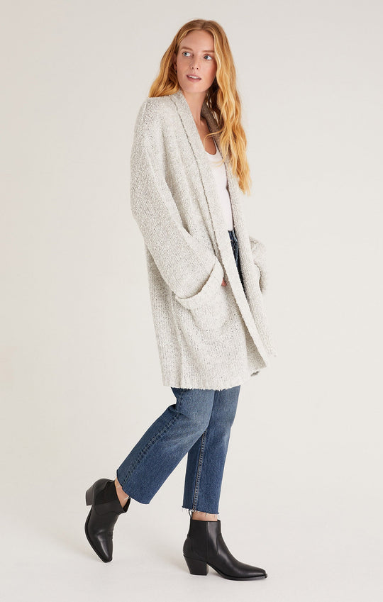 Helen Oversized Cardigan - Heather Grey