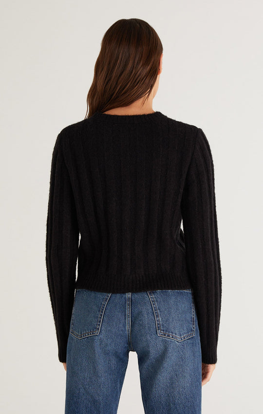 Beverly Rib Sweater - Black
