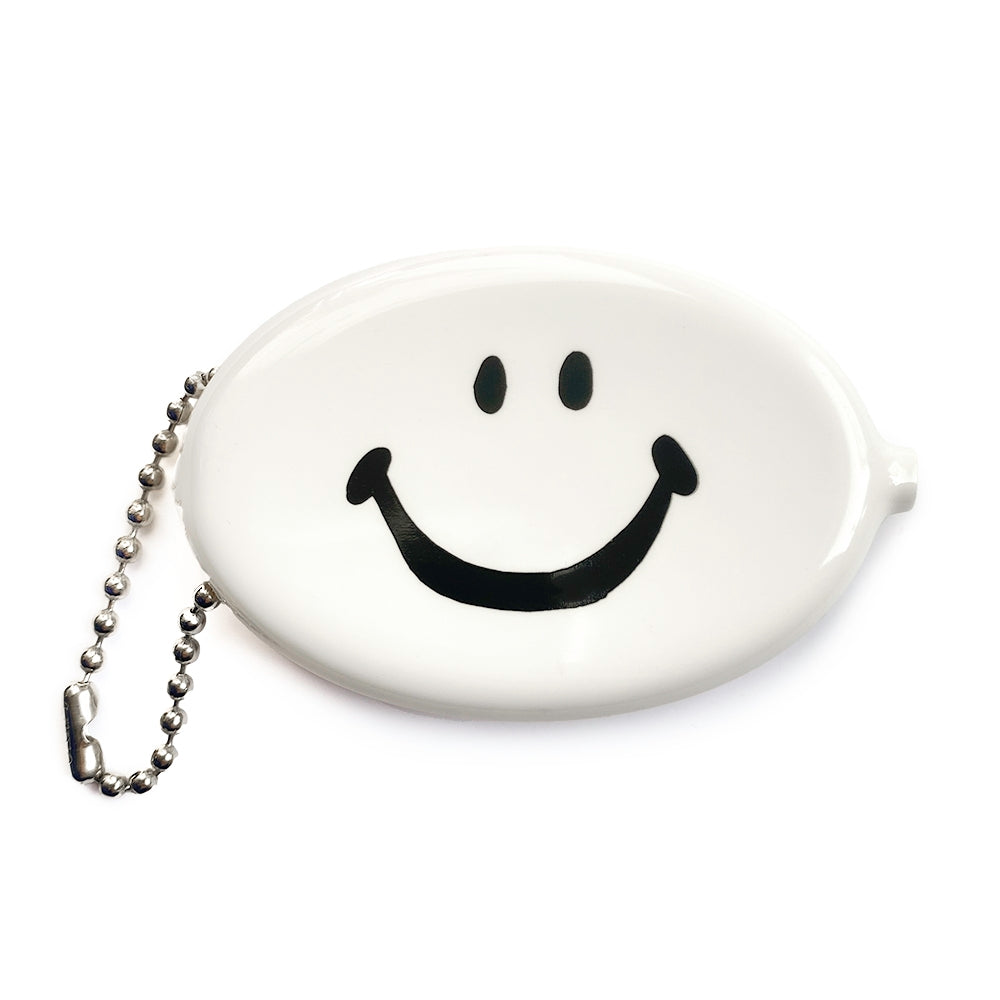 Coin Pouch - Happy Face Classic (White)