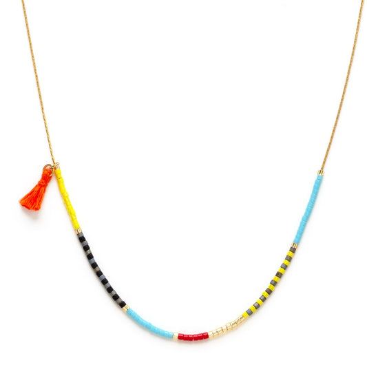 Japanese Seed Bead Necklace - Fiesta