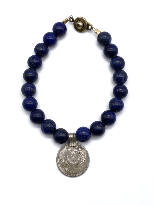 Lapis with Coin Afton Bracelet