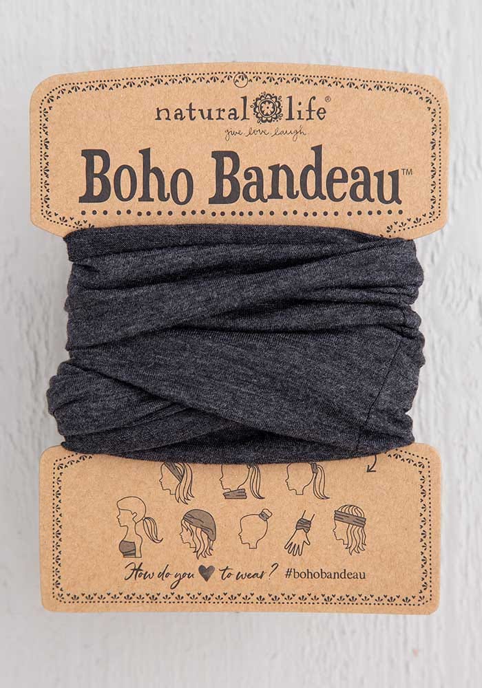 Natural Life Boho Bandeau - Heathered Charcoal