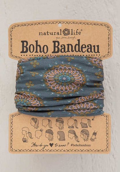 Natural Life Boho Bandeau - Sage Gold Medallion