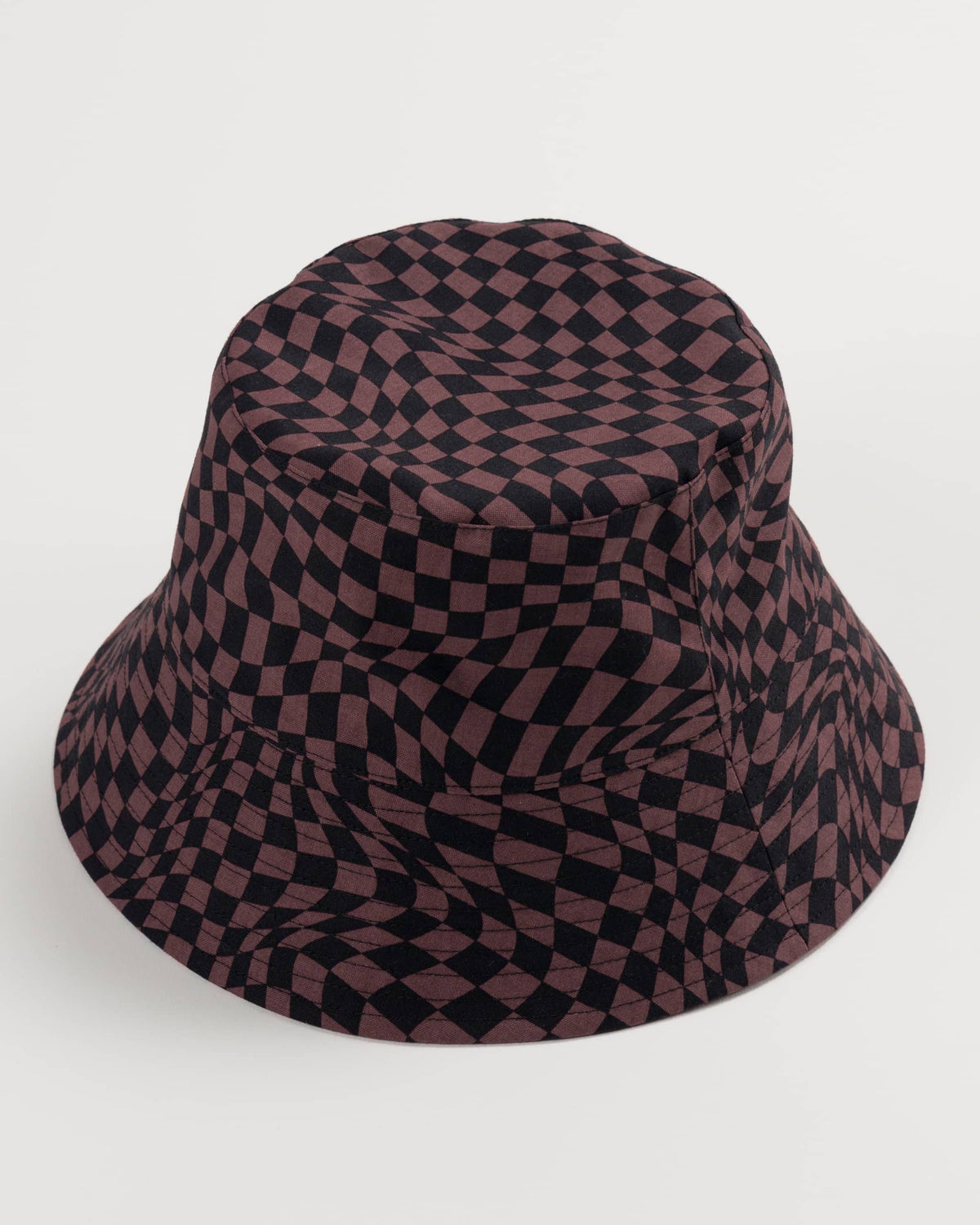Bucket Hat - Black Trippy Checker