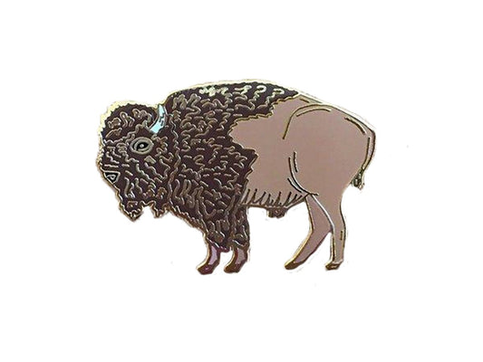 Bison Enamel Pin