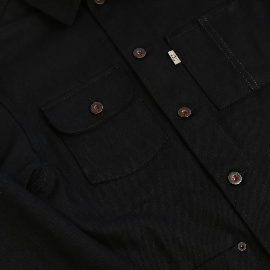 Black Denim Chore Coat