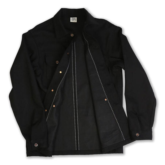 Black Denim Chore Coat
