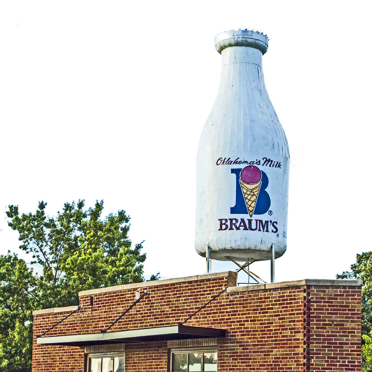 Braum's Milk Bottle Coaster
