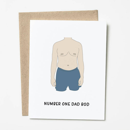 Dad Bod Father's Day Card