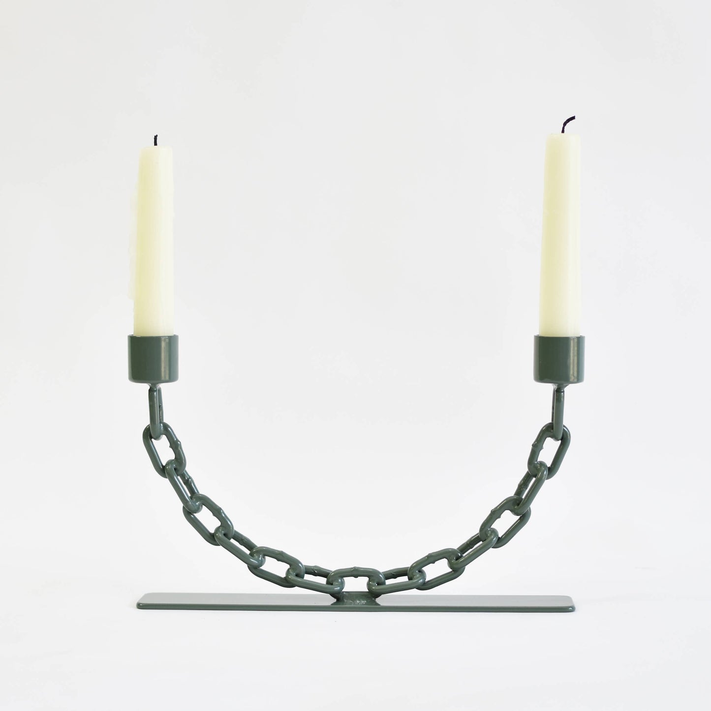 Chain U Candleholder - Sage
