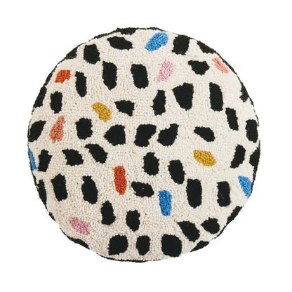 Circle Dots Round Shape Hook Pillow