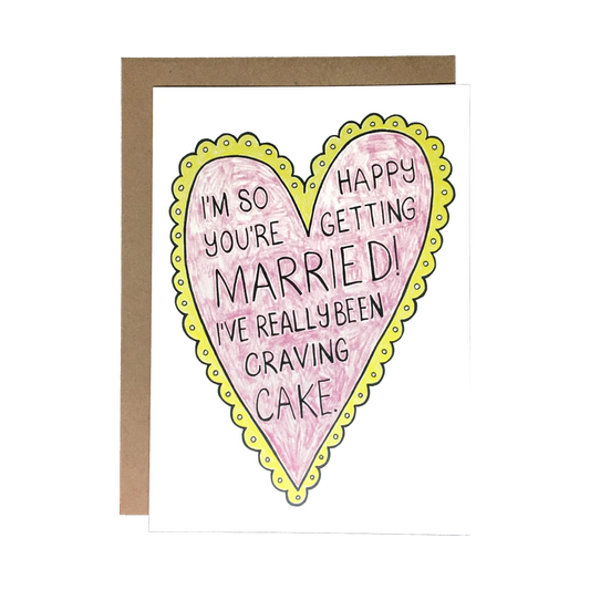 Wedding Craving Cake Card
