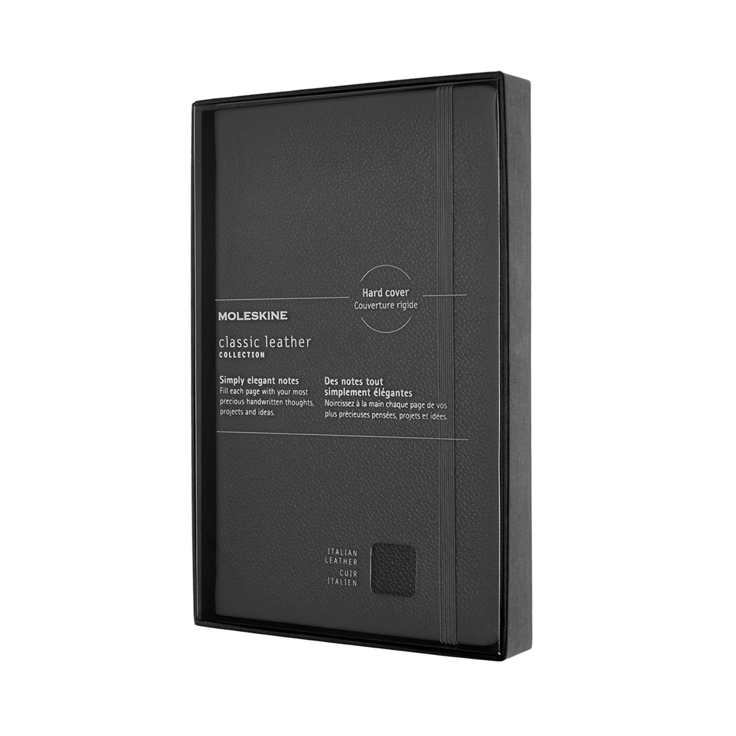 Classic Large Soft Cover Leather Collection - Black