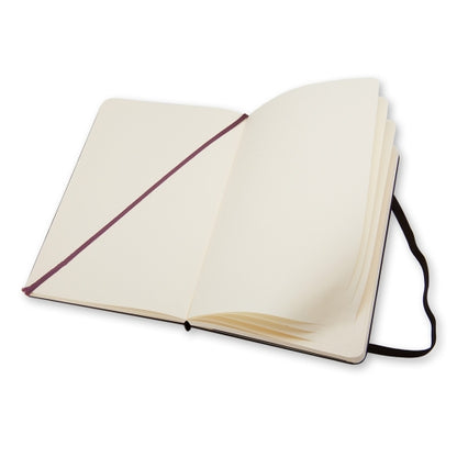Classic Large Plain Hard Cover Notebook - Black