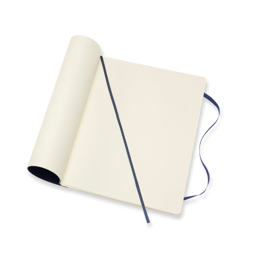 Classic XL Plain Soft Cover Notebook - Sapphire Blue