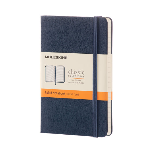 Classic Pocket ruled Hard Cover Notebook - Sapphire Blue