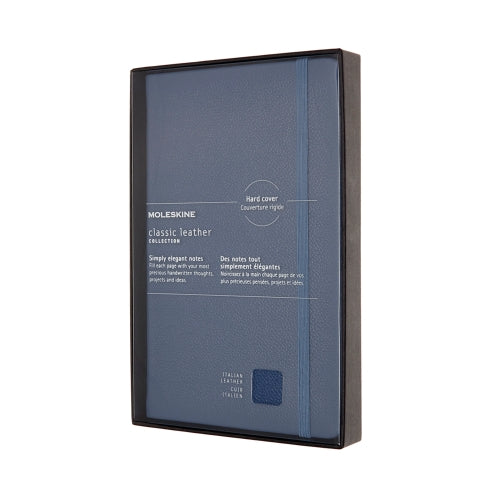 Classic Large Soft Cover Leather Collection - Forget Me Not Blue