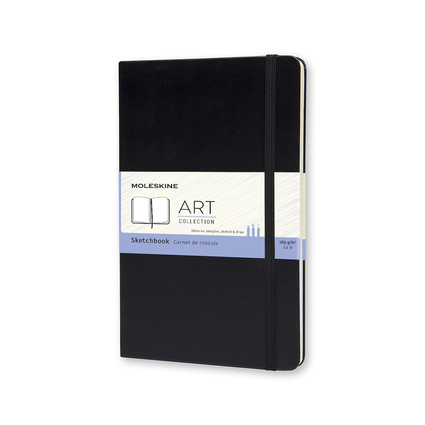 Sketchbook Large Plain Hard Cover - Black