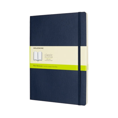 Classic XL Plain Soft Cover Notebook - Sapphire Blue