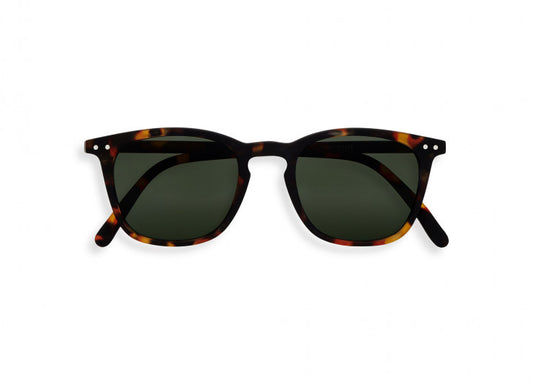 #E Sunglasses -Tortoise/Green Lenses