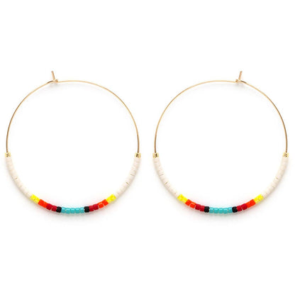New Mexico Japanese Seed Bead Hoops