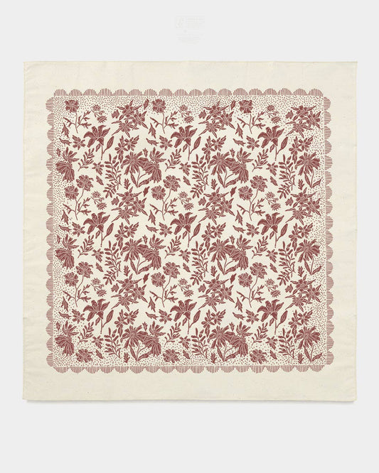 Oklahoma Wildflower Bandana - Natural