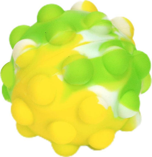 3D Decompression Sensory Air Ball - Green/Yellow Multi