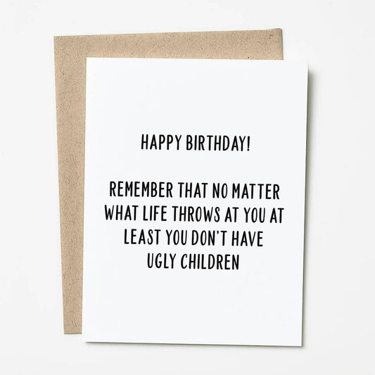 Ugly Child Birthday Card