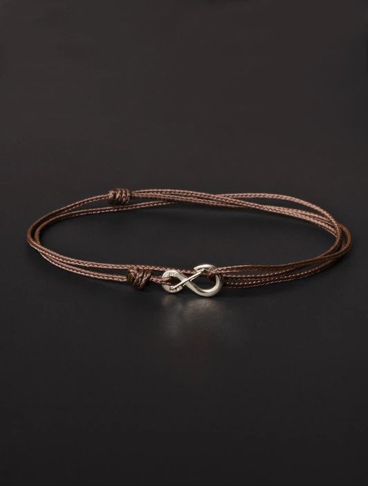 Brown Infinity Bracelet
