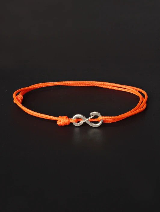 Orange Infinity Bracelet
