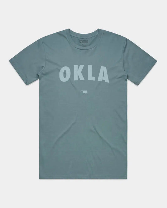 OKLA Tee - Slate Blue