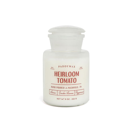 Farmhouse 8 oz White Glass Heirloom Tomato