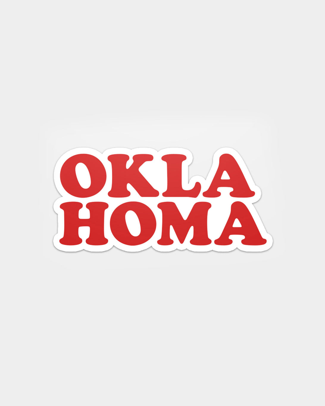 Oklahoma Throwback Sticker - Fruit Punch