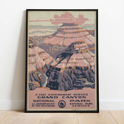 Vintage Grand Canyon National Park Print