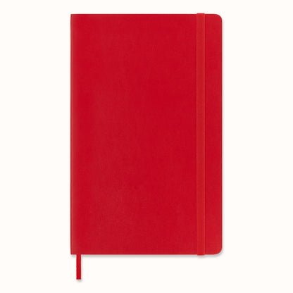 Classic Large Ruled Soft Cover Notebook - Scarlet Red