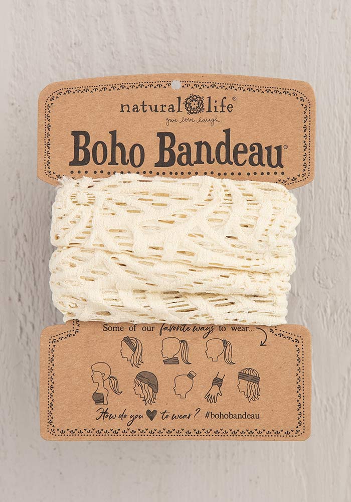 Natural Life Boho Bandeau - Crochet Cream