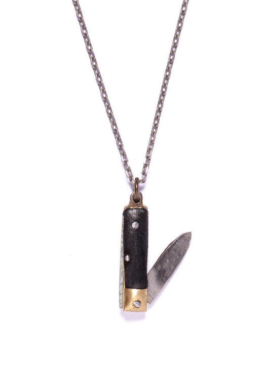 Black Knife Necklace