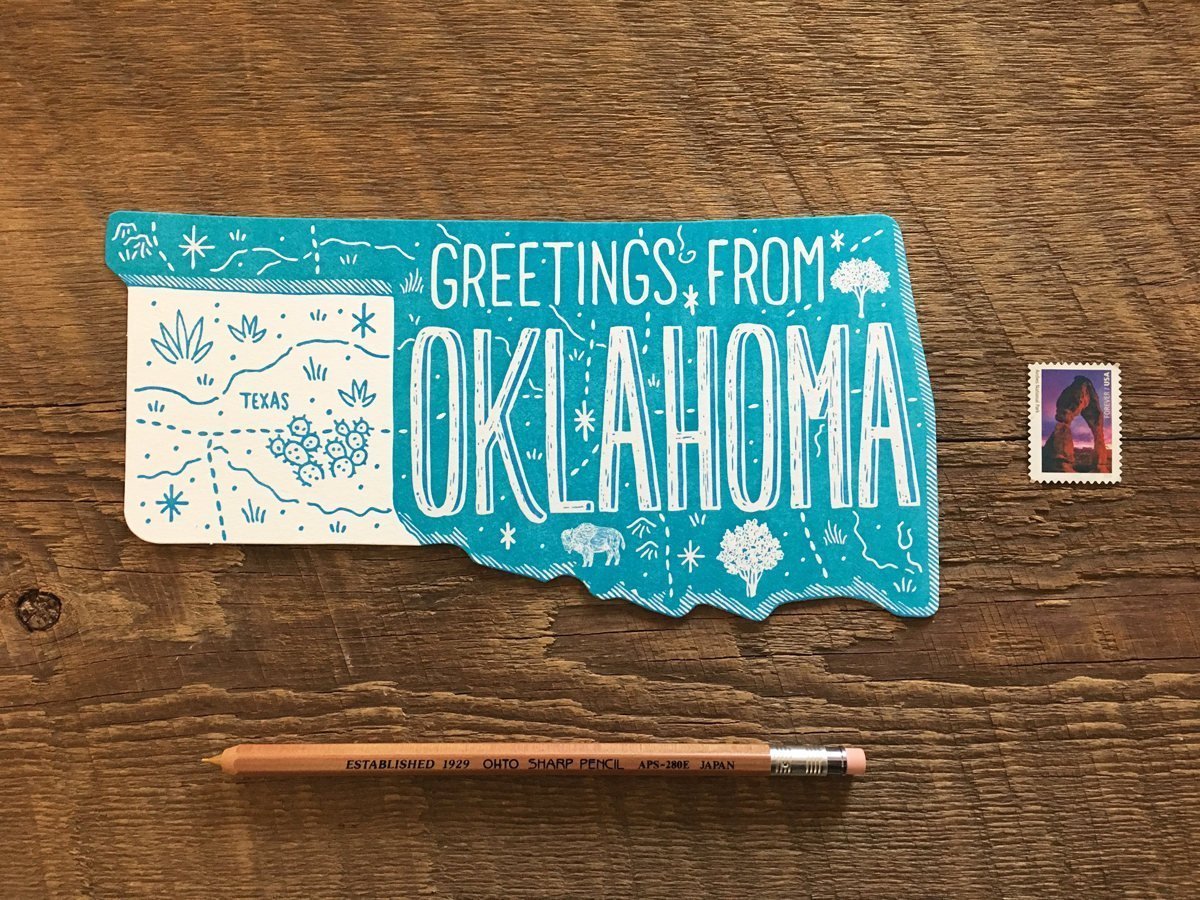 Oklahoma State Postcard