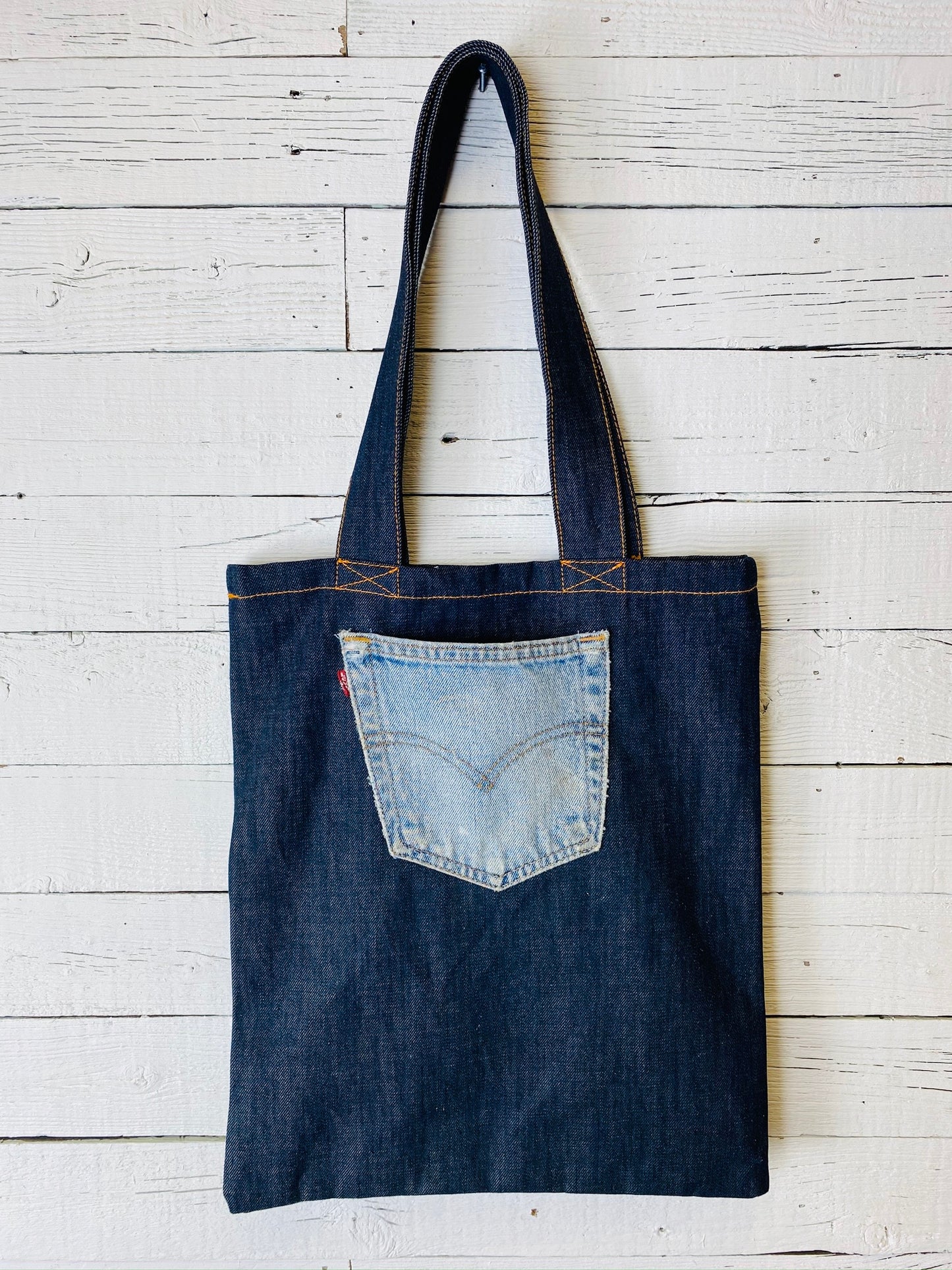 Nudie Jeans Repairing is Caring Tote with Vintage Patches