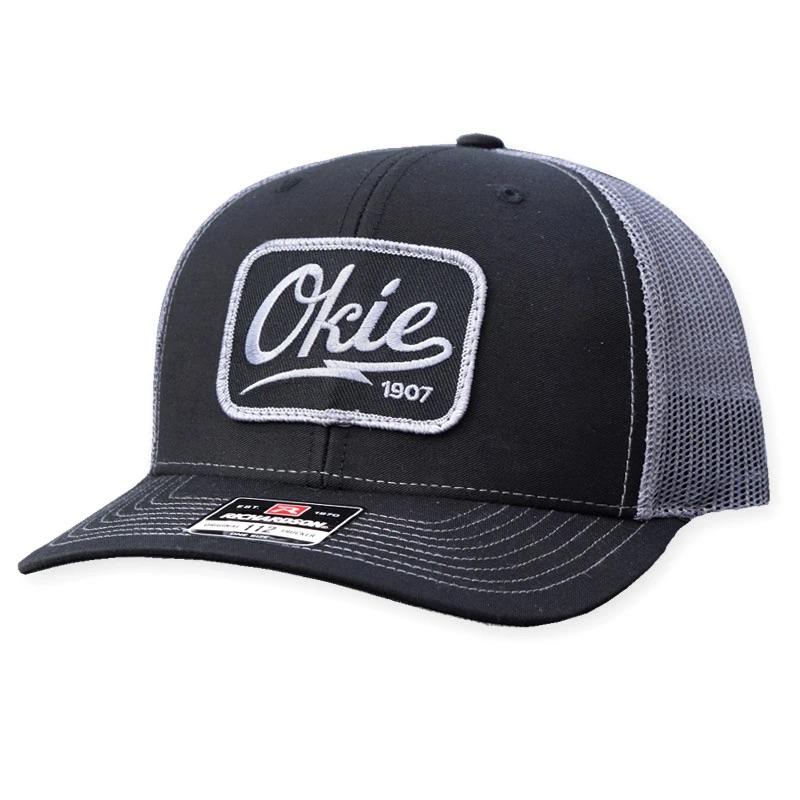 Okie Logo Trucker Hat - Black/Grey